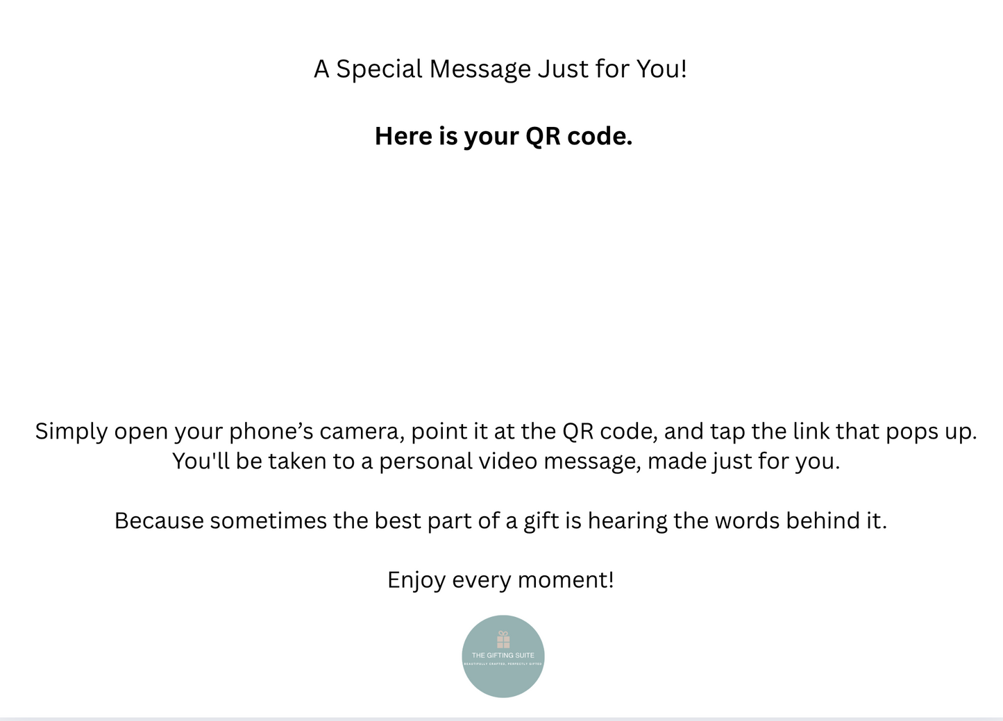 QR Code Video Message
