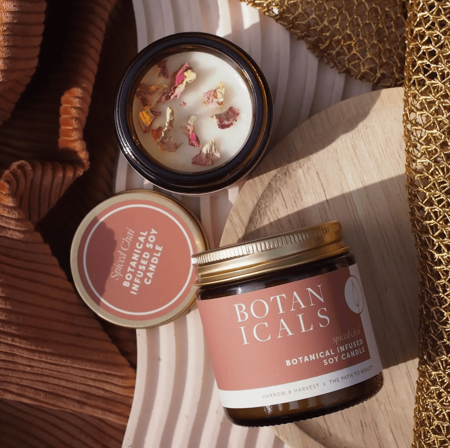 Botanicals Mini Candle – Spiced Chai | Botanical Infused Soy Candle | Premium Gift Box from The Gifting Suite | Australia