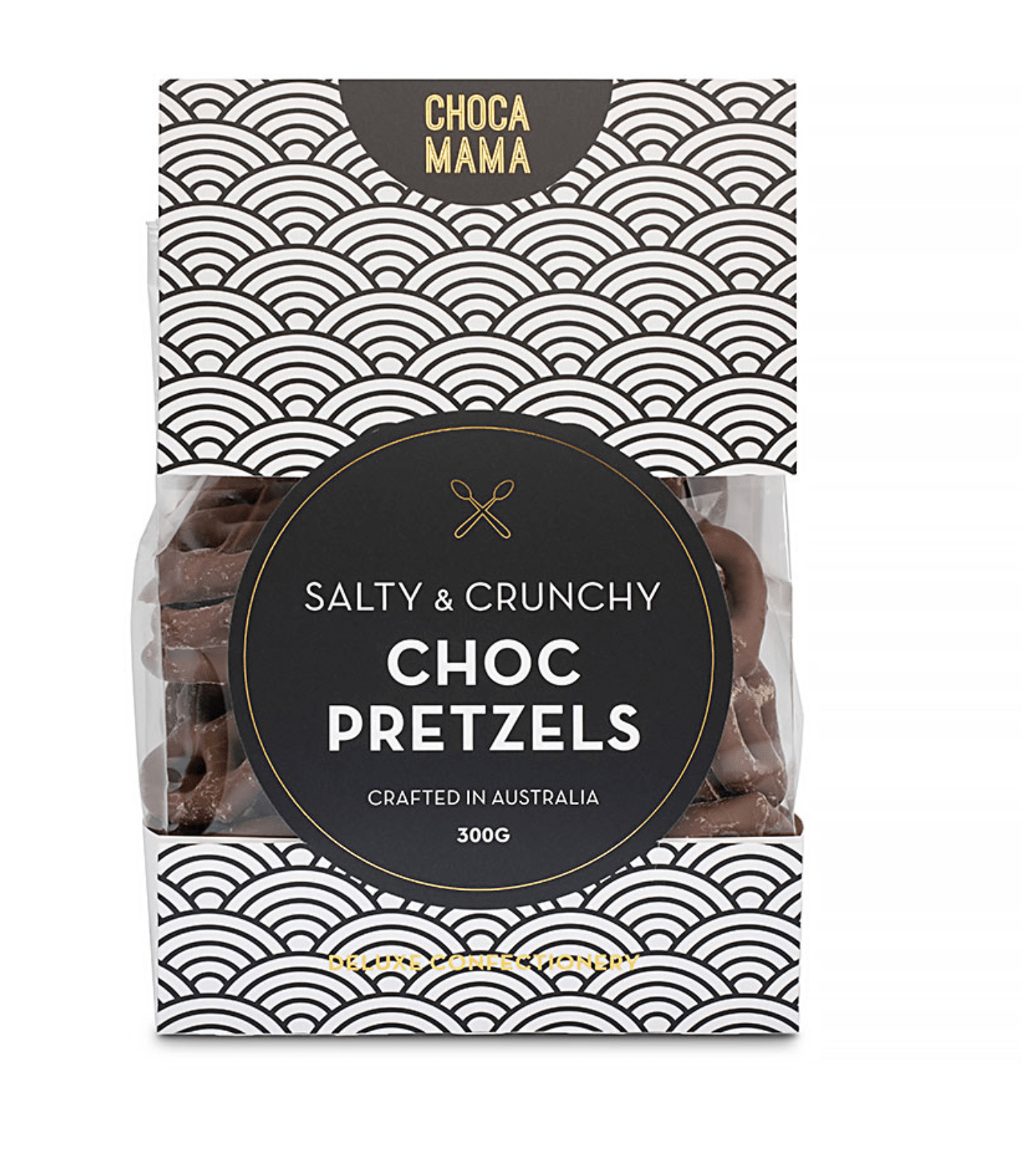 Chocamama Salty + Crunchy Choc Pretzels 300g | Premium Gift Box from The Gifting Suite | Australia