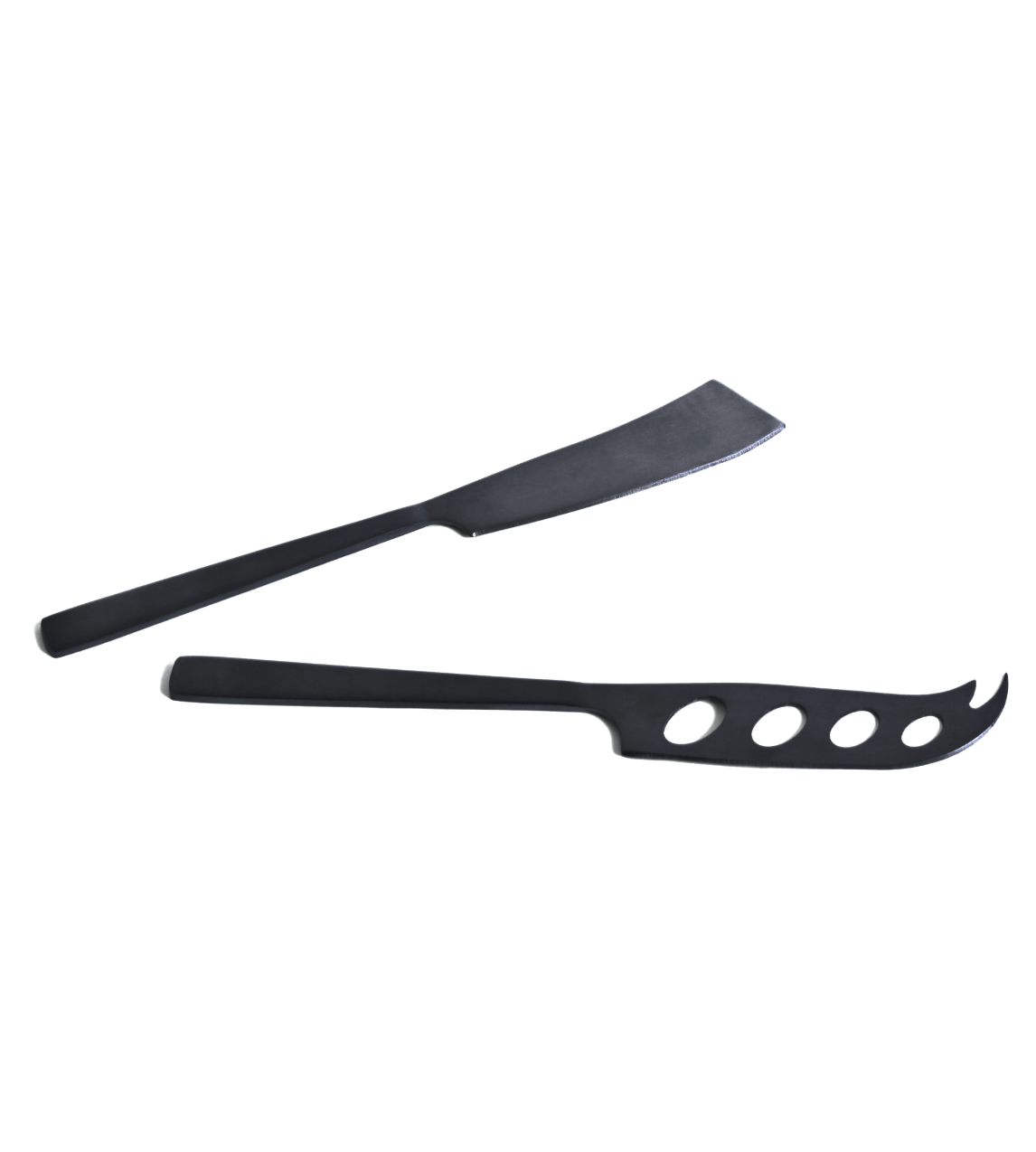GABEL&TELLER Satin Black 2 Piece Cheese Knife Set | Elegant Stainless Steel Serving | Premium Gift Box from The Gifting Suite | Australia