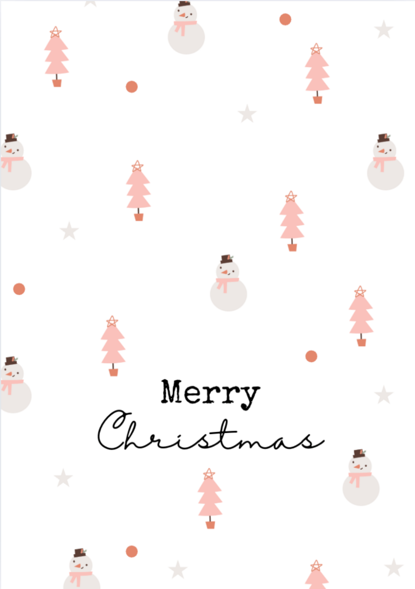 Snowman Pattern Christmas Card | Premium Gift Box from The Gifting Suite | Australia