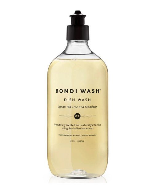 co-friendly Bondi Wash dishwashing liquid – Australian-made kitchen essential.