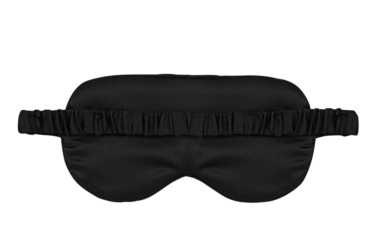 TONIC Luxe black velvet eye mask – luxurious sleep mask for relaxation and comfort