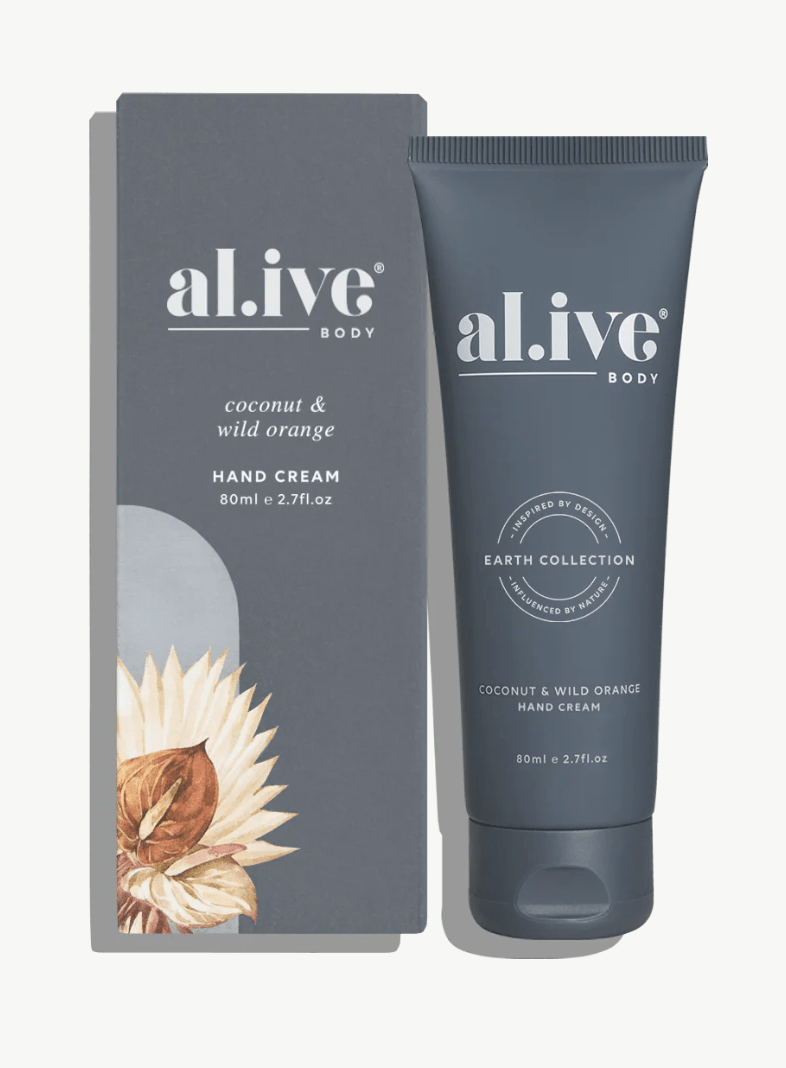 al.ive HAND CREAM - COCONUT & WILD ORANGE | Premium Gift Box from The Gifting Suite | Australia