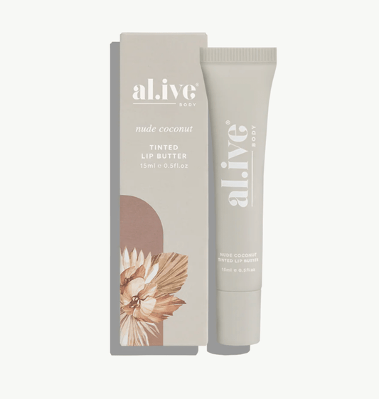 al.ive Tinted Lip Butter - Nude Coconut | Premium Gift Box from The Gifting Suite | Australia