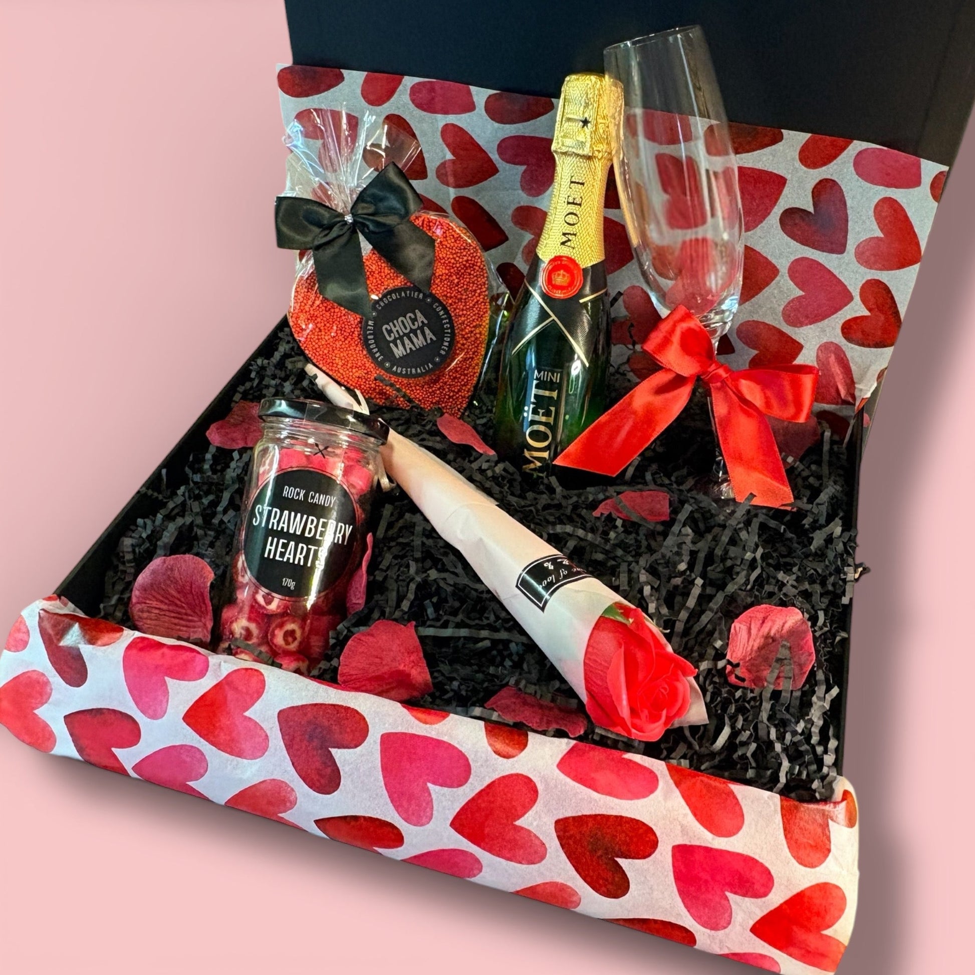 All the Love & a Little Moët – Valentine’s Gift Box | Premium Gift Box from The Gifting Suite | Australia