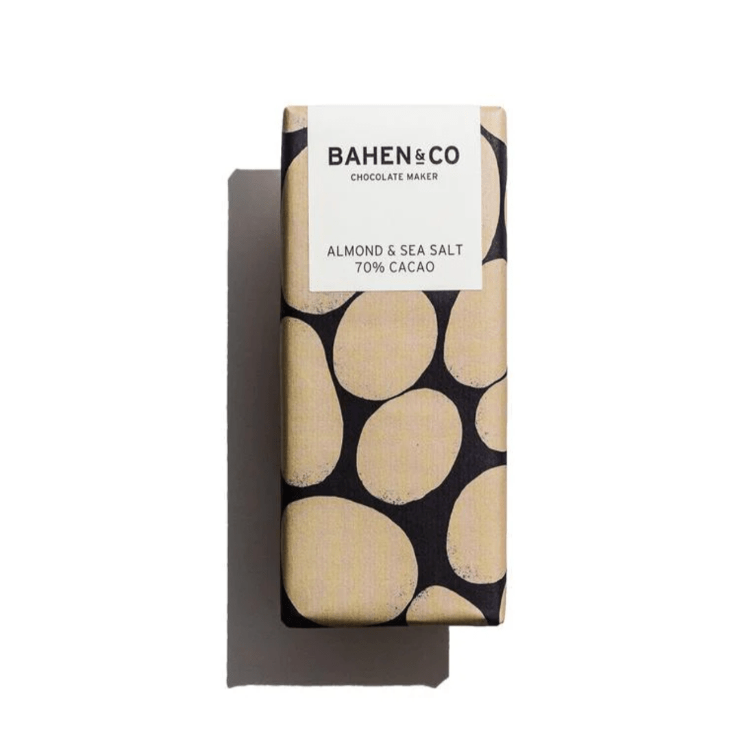 Bahen & Co - Almond & Sea Salt 70% Cacao - 75g | Premium Gift Box from The Gifting Suite | Australia
