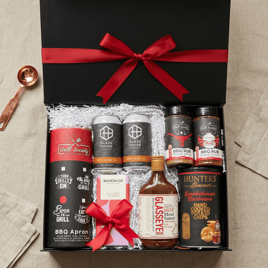 BBQ & Beer Hamper – Backyard Brews & BBQ Box | Premium Gift Box from The Gifting Suite | Australia