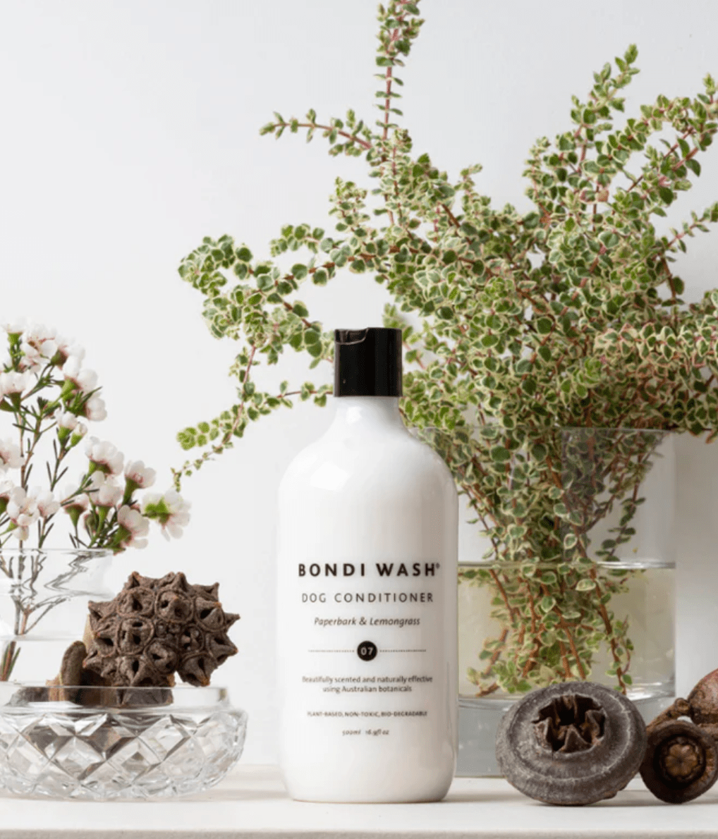 Bondi Wash Dog Conditioner 250ml | Natural Dog Coat Conditioner | Paperbark & Lemongrass | Premium Gift Box from The Gifting Suite | Australia