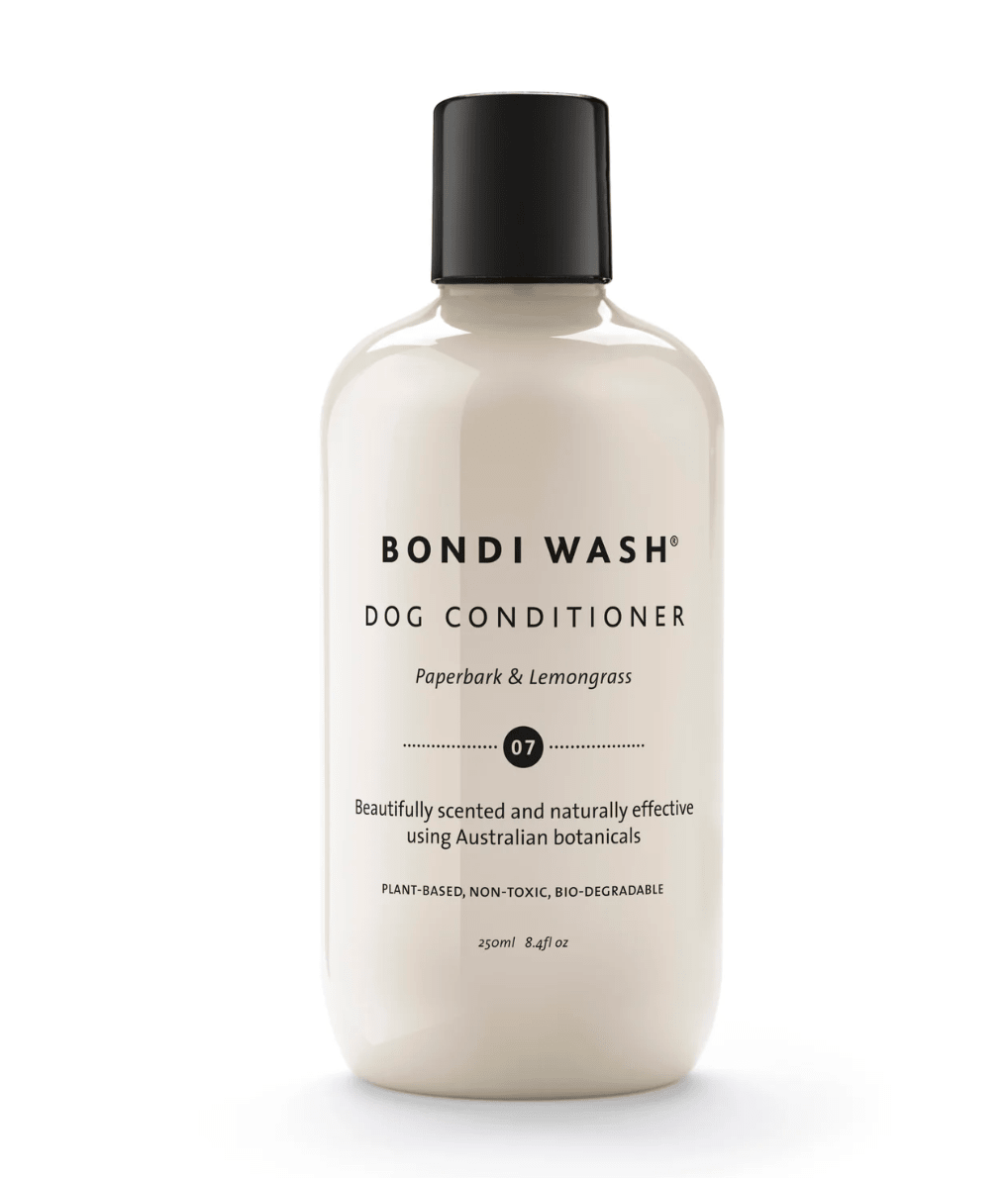 Bondi Wash Dog Conditioner 250ml | Natural Dog Coat Conditioner | Paperbark & Lemongrass | Premium Gift Box from The Gifting Suite | Australia