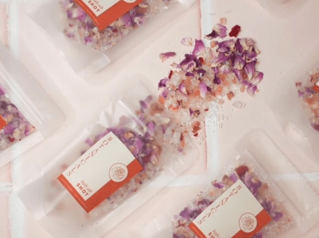 Botanicals Mini Bath Shot – Pink Himalayan Salt & Botanicals | Premium Gift Box from The Gifting Suite | Australia