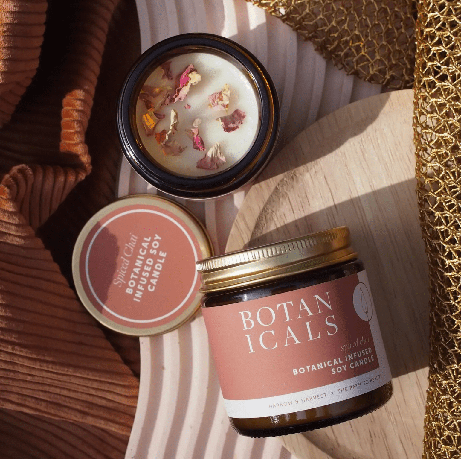 Botanicals Mini Candle – Spiced Chai | Botanical Infused Soy Candle | Premium Gift Box from The Gifting Suite | Australia