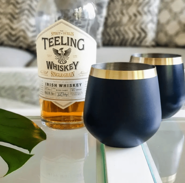 Brass & Black Whisky Glasses | Premium Gift Box from The Gifting Suite | Australia