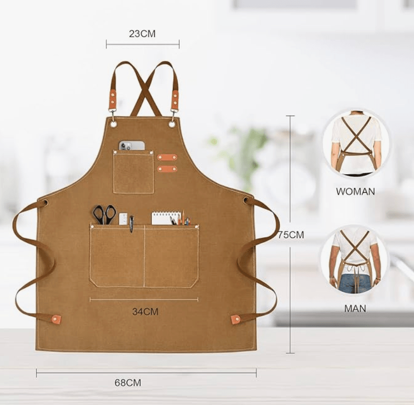 Canvas Garden Apron | Gardening Apron with Pockets | Gift for Gardeners | Premium Gift Box from The Gifting Suite | Australia
