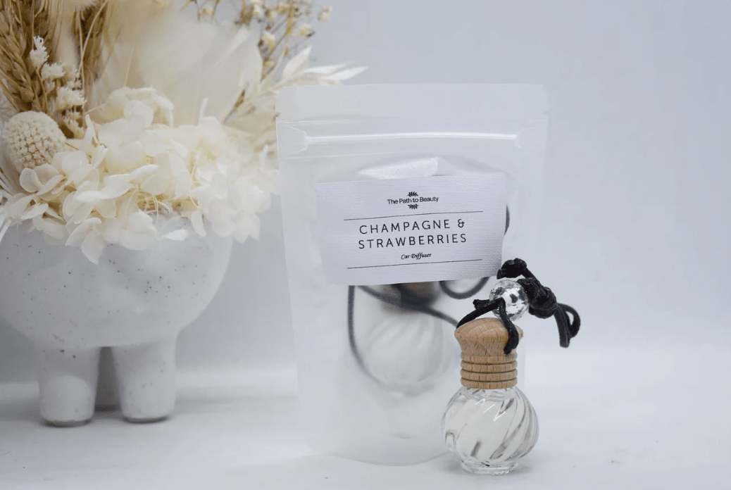 Car Diffuser Champagne and Strawberries | Premium Gift Box from The Gifting Suite | Australia