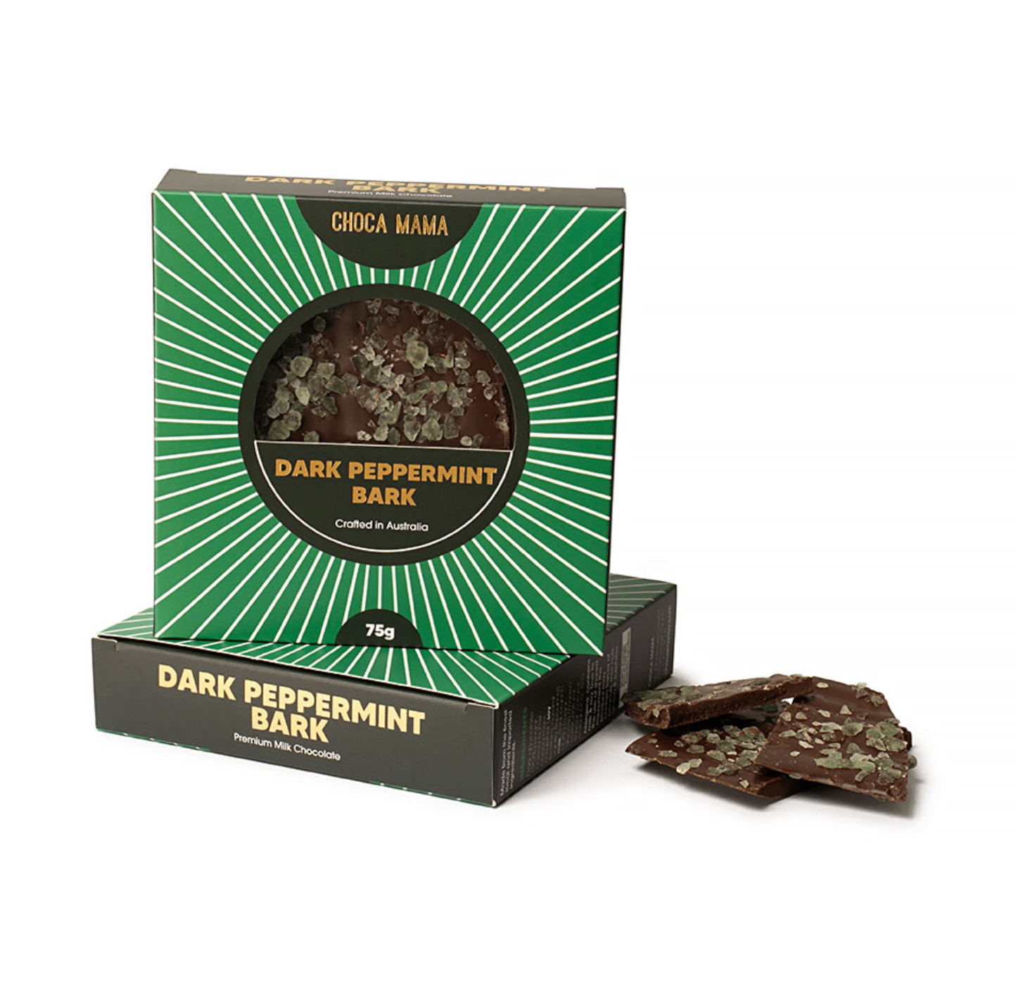 Chocamama Dark Chocolate Peppermint Bark 75g | Premium Gift Box from The Gifting Suite | Australia