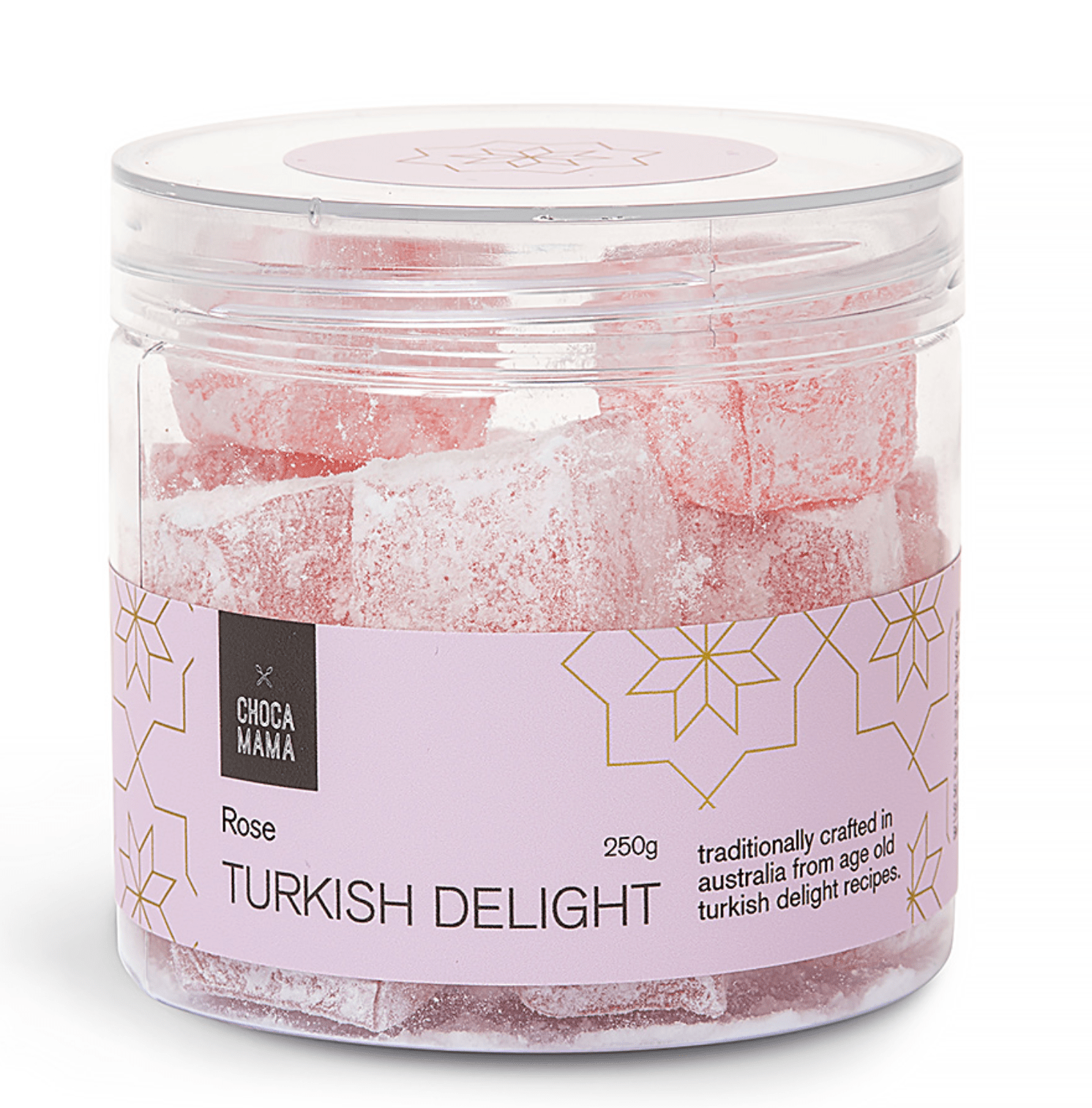 Chocamama Rose Turkish Delight 250g | Gourmet Gift Jar Australia | Premium Gift Box from The Gifting Suite | Australia