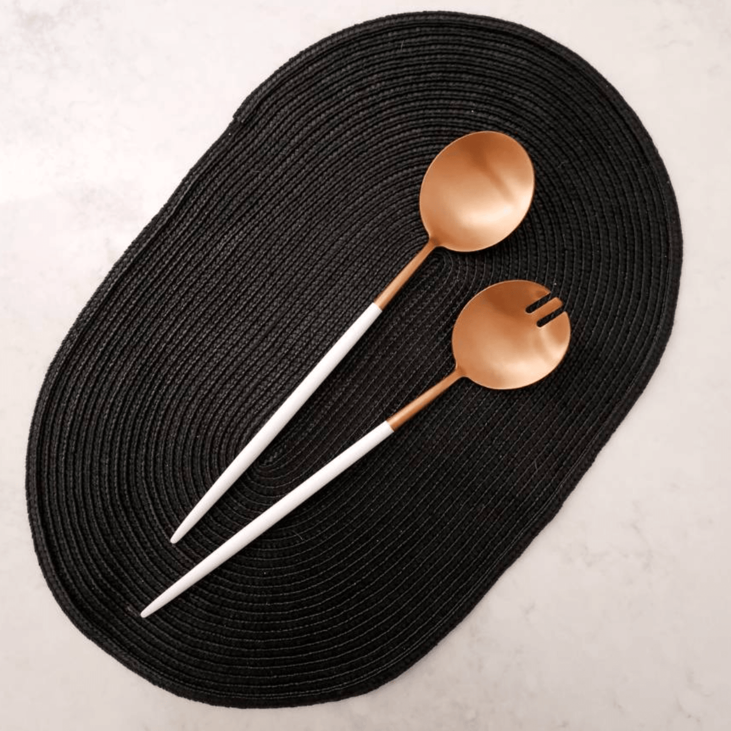 Copper & White Salad Servers | Premium Gift Box from The Gifting Suite | Australia