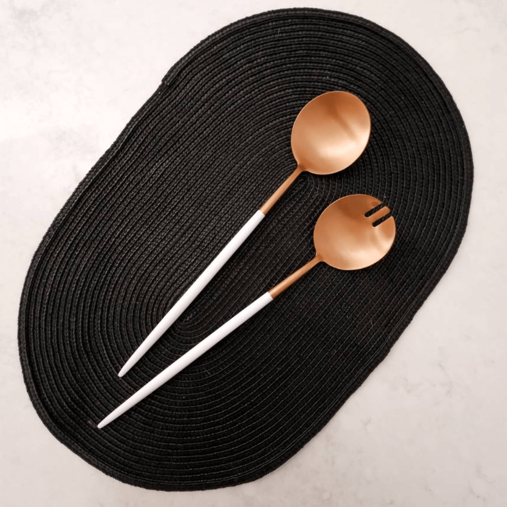 Copper & White Salad Servers | Premium Gift Box from The Gifting Suite | Australia