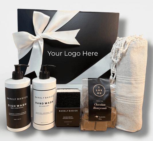 Corporate Modern Essentials Home Set – Add Your Company Logo | Premium Gift Box from The Gifting Suite | Australia