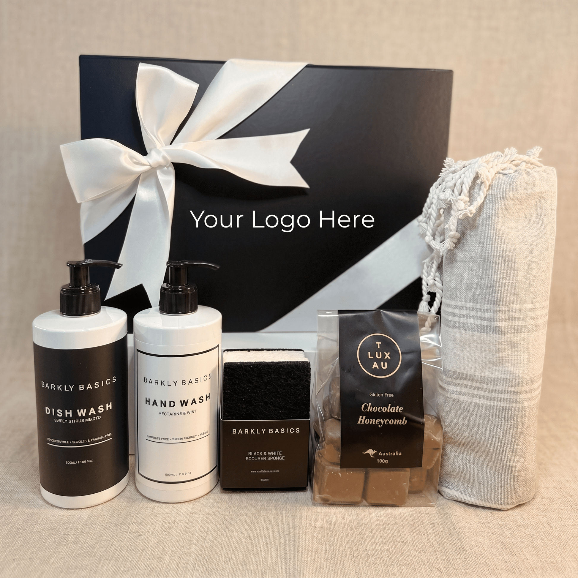 Corporate Modern Essentials Home Set – Add Your Company Logo | Premium Gift Box from The Gifting Suite | Australia