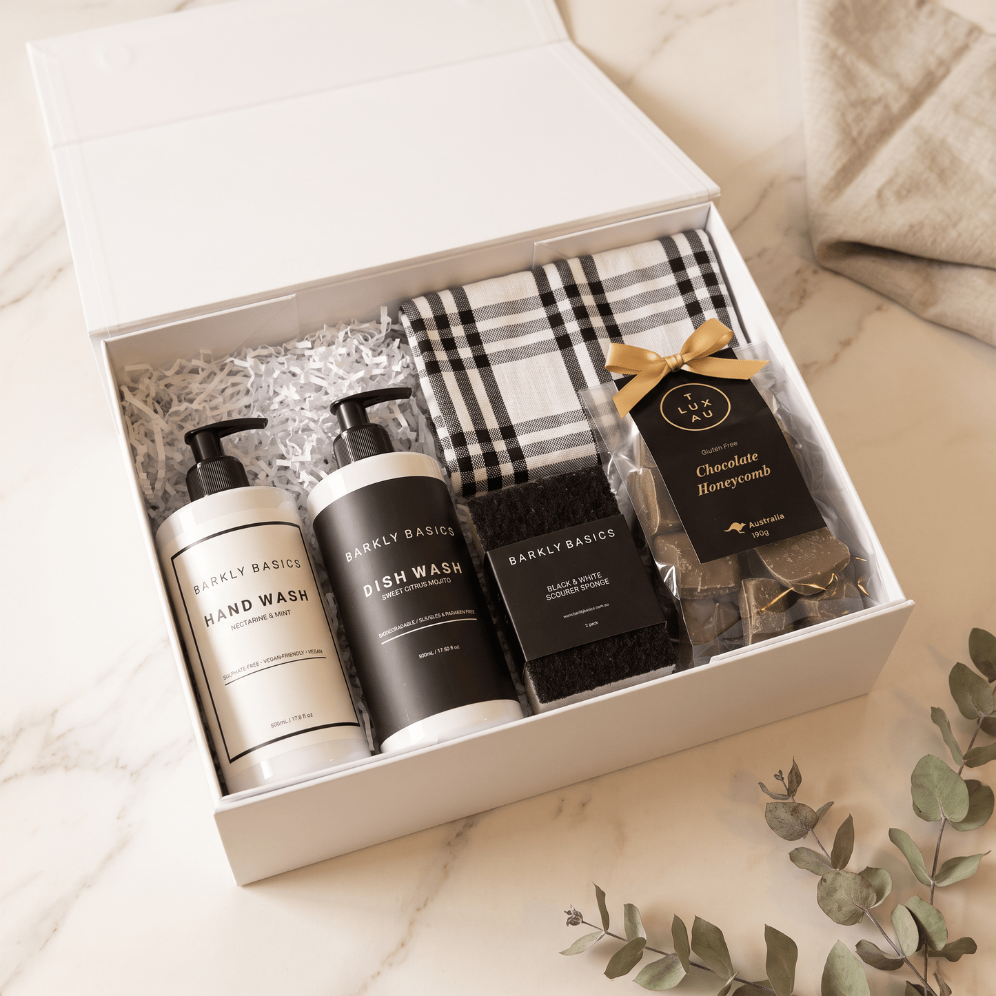 Corporate gift box with premium homewares and branded gifting
