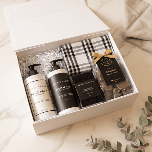Corporate gift box with premium homewares and branded gifting