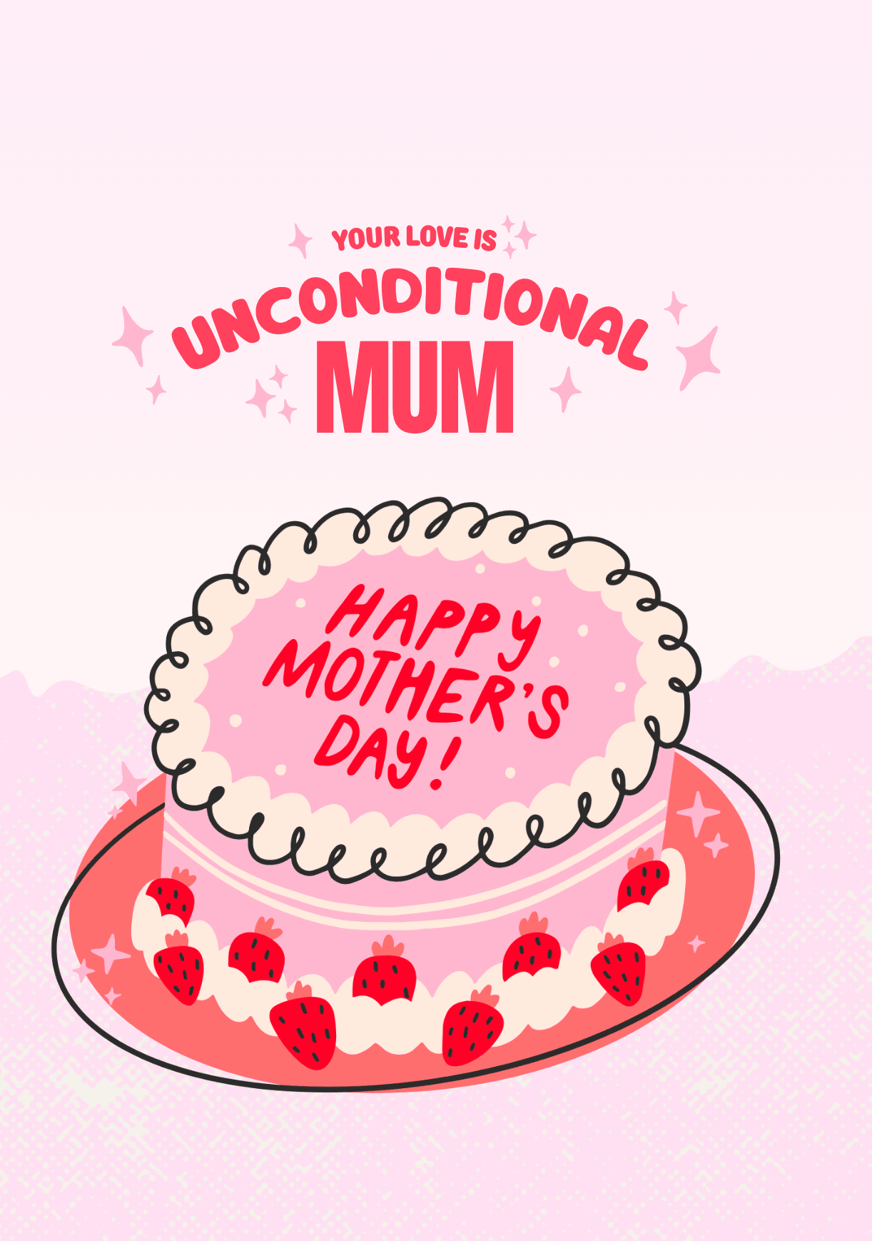 Cute Mother’s Day Card – Unconditional Love Mum Cake Design | Premium Gift Box from The Gifting Suite | Australia