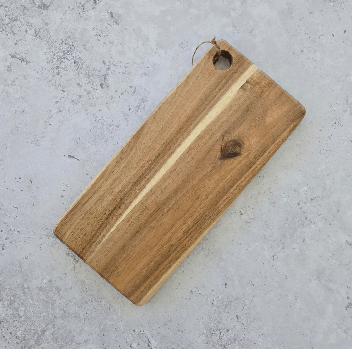 Gabel & Teller Rectangle Acacia Board Large 38×18cm | Durable Wooden Serving & Cutting Board | Premium Gift Box from The Gifting Suite | Australia