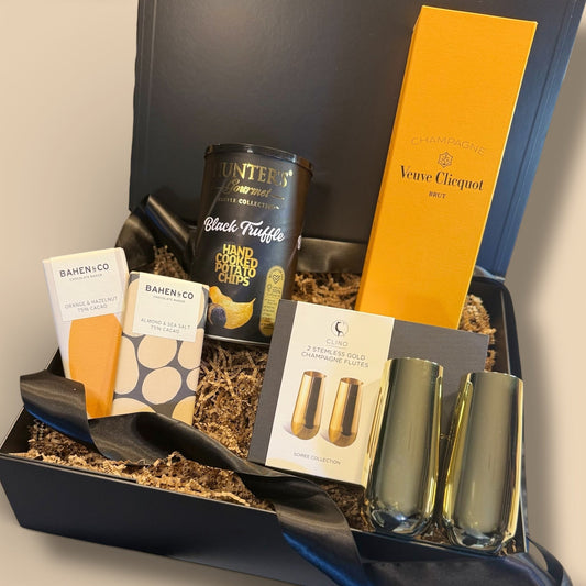 Golden Hour Luxury Gift Box | Veuve Clicquot Champagne & Gourmet Treats | Premium Gift Box from The Gifting Suite | Australia