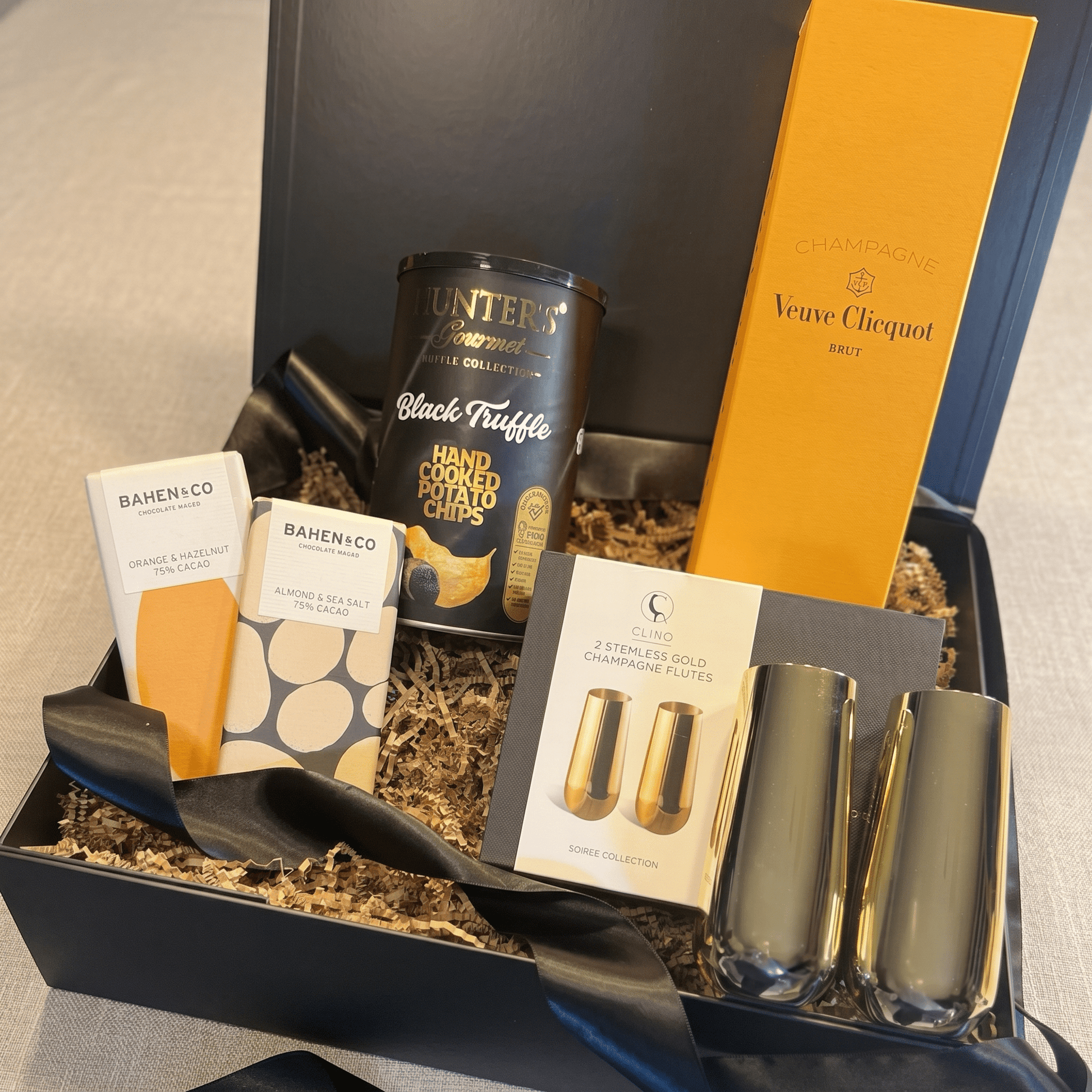 Golden Hour Luxury Gift Box | Veuve Clicquot Champagne & Gourmet Treats | Premium Gift Box from The Gifting Suite | Australia