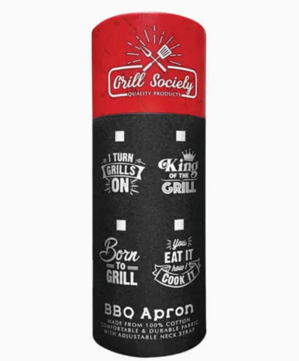 Grill Society Bbq Apron - Born To Grill! | Premium Gift Box from The Gifting Suite | Australia
