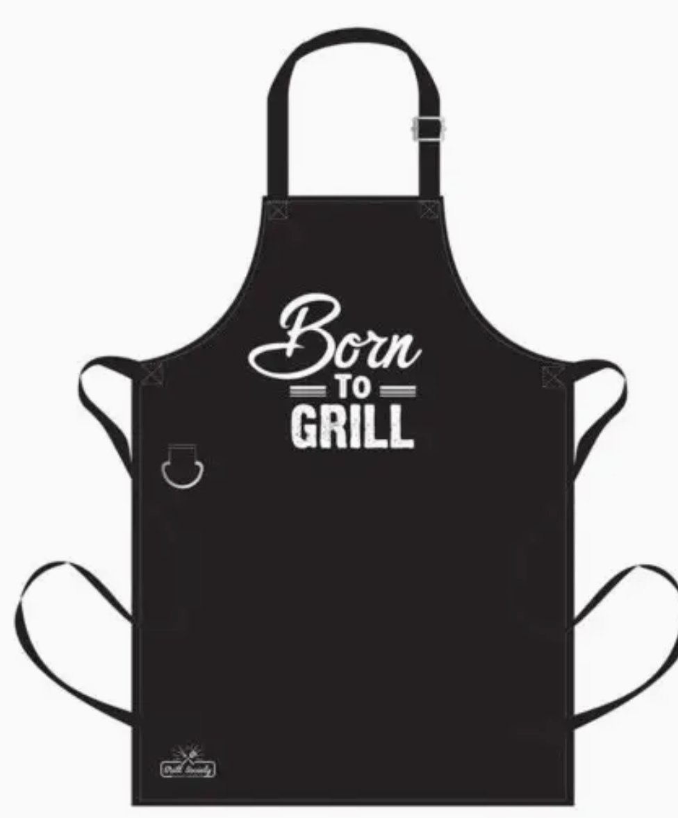 Grill Society Bbq Apron - Born To Grill! | Premium Gift Box from The Gifting Suite | Australia