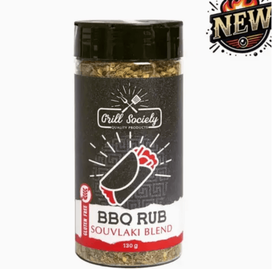 Grill Society Souvlaki Blend BBQ Rub | Mediterranean BBQ Seasoning (New!) | Premium Gift Box from The Gifting Suite | Australia