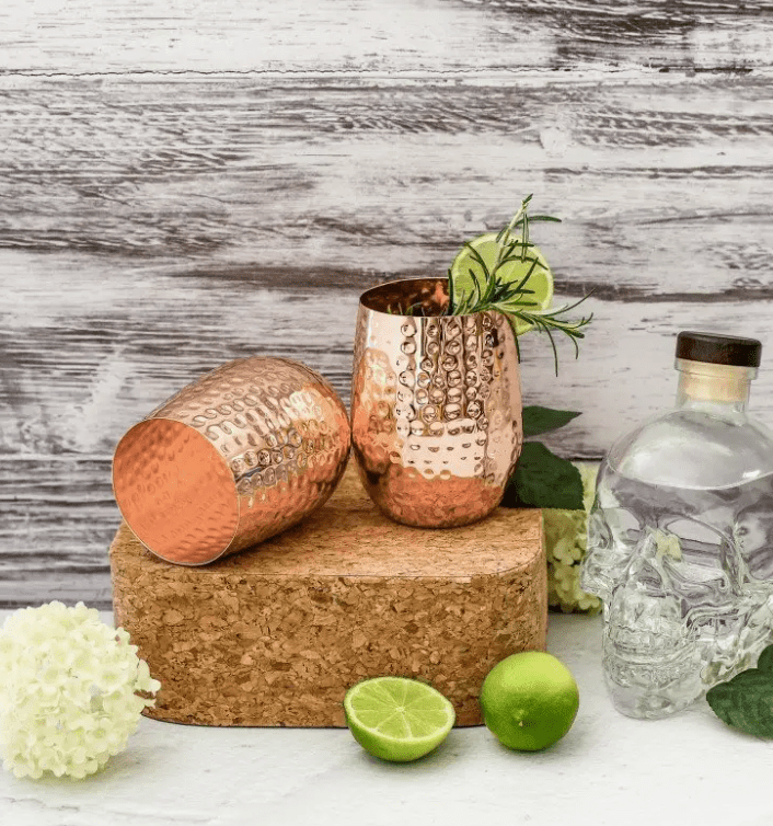 Hammered Glasses (set of 2) | Premium Gift Box from The Gifting Suite | Australia