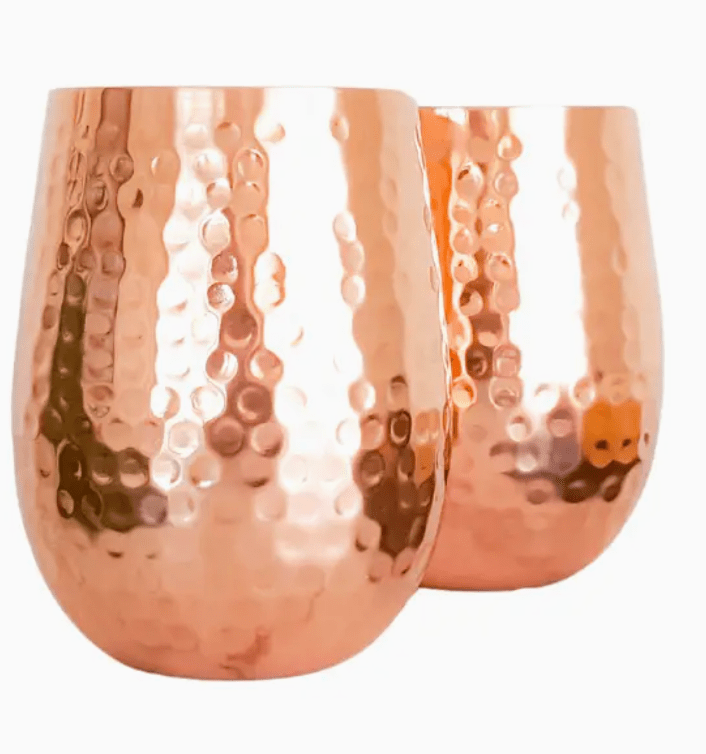 Hammered Glasses (set of 2) | Premium Gift Box from The Gifting Suite | Australia