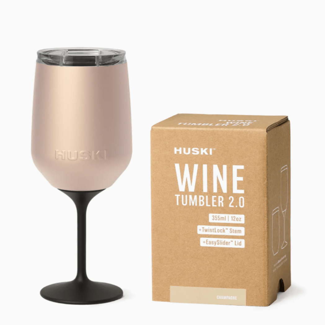 Huski Wine Tumbler 2.0 - Champagne | Premium Gift Box from The Gifting Suite | Australia