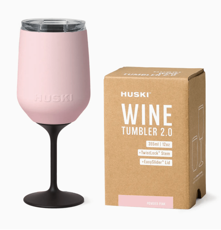 Huski Wine Tumbler 2.0 - Powder Pink | Premium Gift Box from The Gifting Suite | Australia