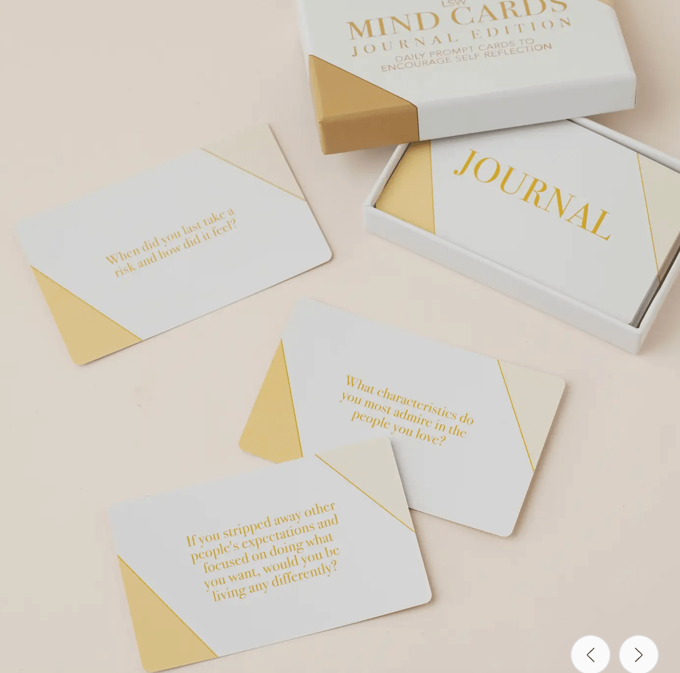 LSW Mind Cards Journal Edition – Daily Prompt Cards for Self - Reflection & Journaling | Premium Gift Box from The Gifting Suite | Australia