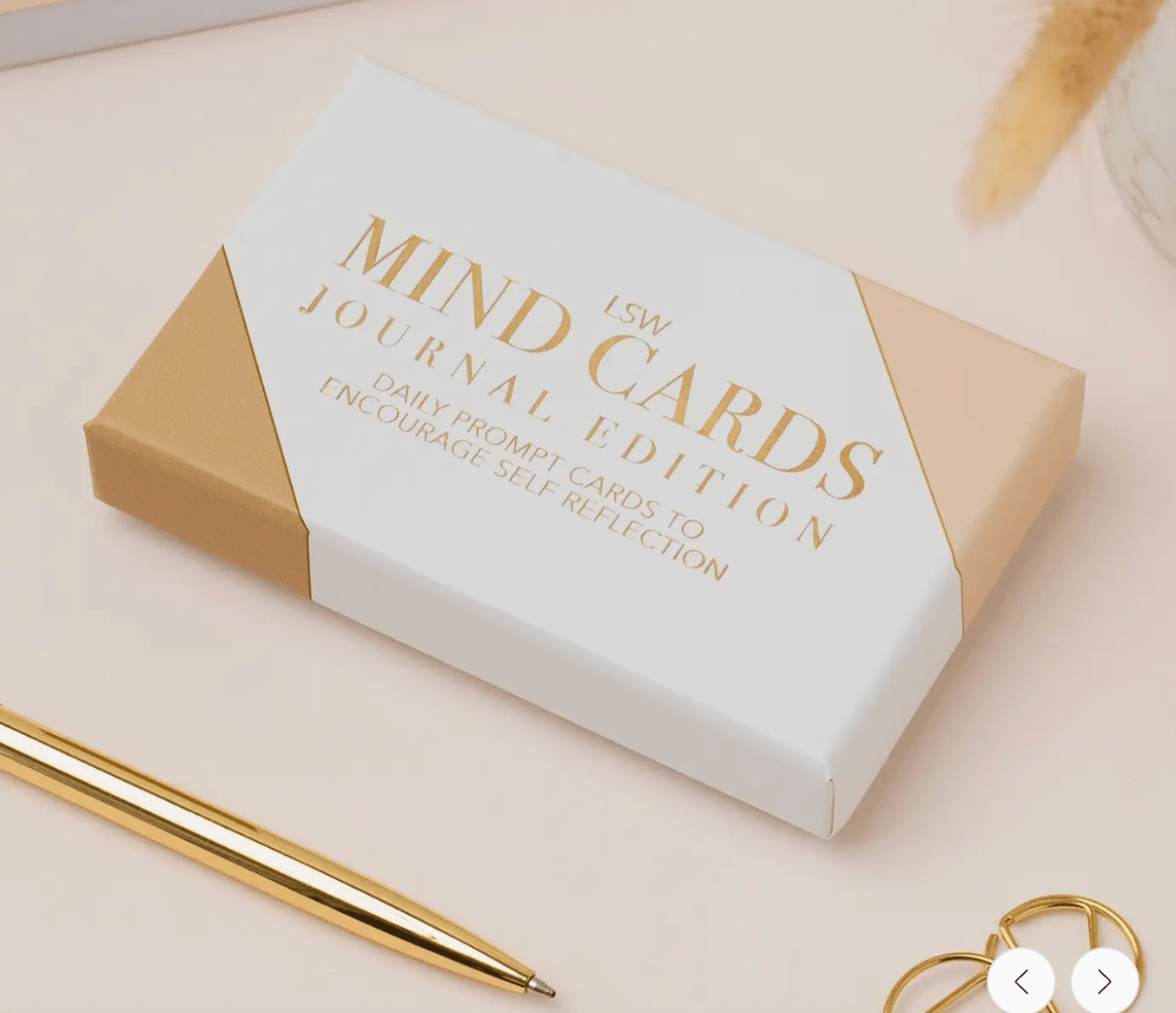 LSW Mind Cards Journal Edition – Daily Prompt Cards for Self - Reflection & Journaling | Premium Gift Box from The Gifting Suite | Australia
