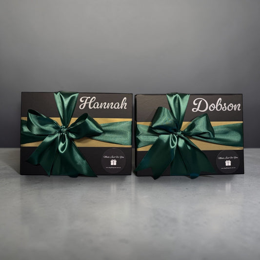 Luxury Personalised Gift Box with Name, Ribbon, Filler & Free Card | Premium Gift Box from The Gifting Suite | Australia