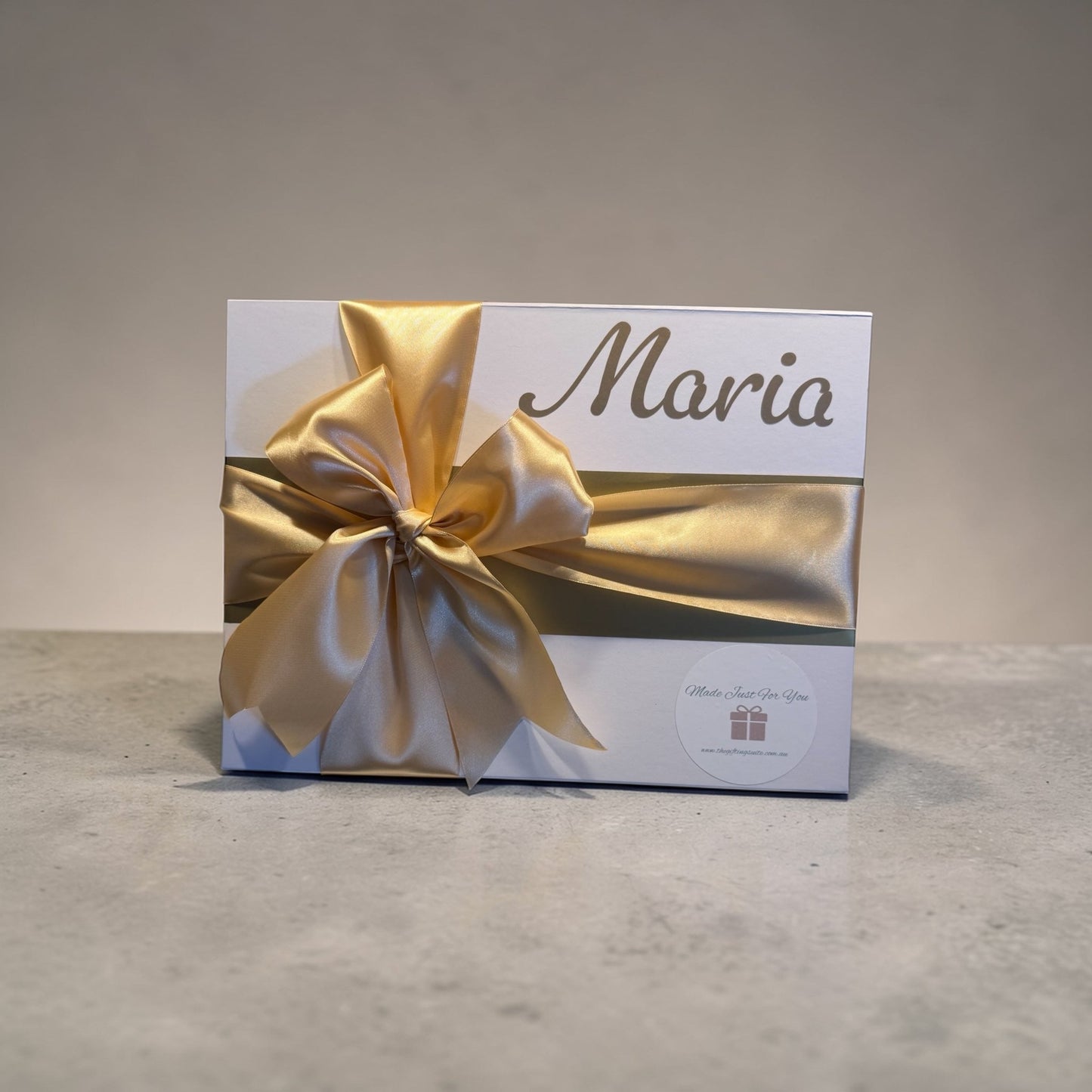 Luxury Personalised Gift Box with Name, Ribbon, Filler & Free Card | Premium Gift Box from The Gifting Suite | Australia