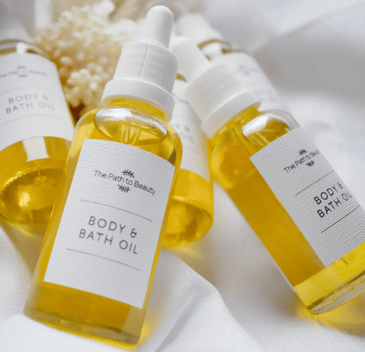Luxury Rose Geranium Body & Bath Oil | Premium Gift Box from The Gifting Suite | Australia
