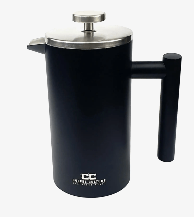 Matte Black Double Wall Stainless French Press/ Plunger - Size: 800ml | Premium Gift Box from The Gifting Suite | Australia