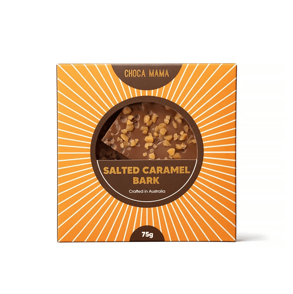 Milk Chocolate Salted Caramel Bark – 75g | Chocamama | Premium Gift Box from The Gifting Suite | Australia