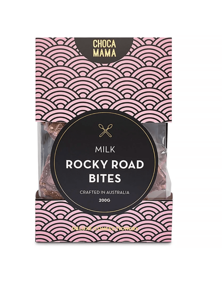 Milk Rocky Road Bites – 200g | Chocamama | Premium Gift Box from The Gifting Suite | Australia