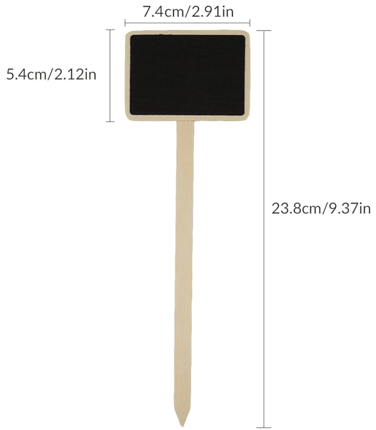 Mini Chalkboard Plant Labels (Set of 4) | Wooden Garden Markers | Premium Gift Box from The Gifting Suite | Australia