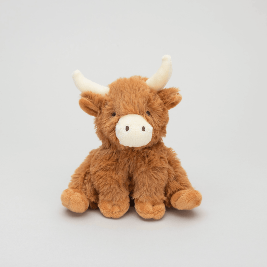 Mini Highland Cow Plush Toy – Soft & Cute Highland Cow Teddy | Premium Gift Box from The Gifting Suite | Australia
