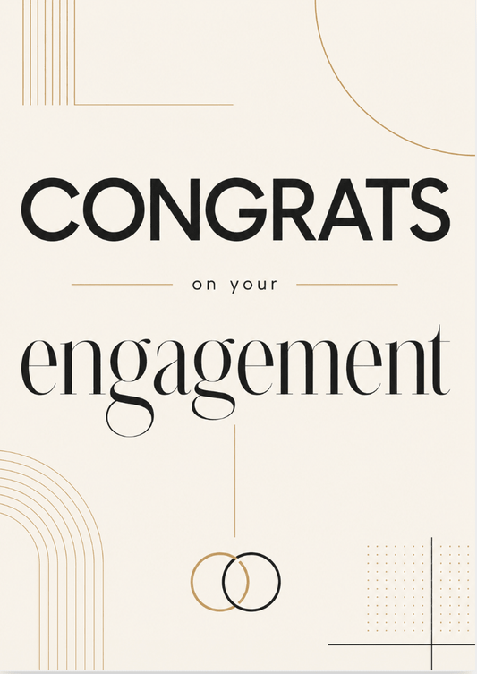 Modern Engagement Congratulations Card | Premium Gift Box from The Gifting Suite | Australia