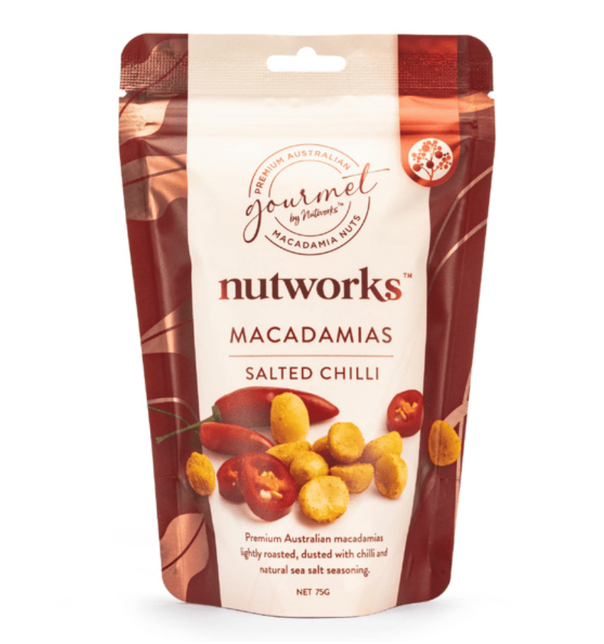 Nutworks Salted Chilli Macadamias SUP 75g | Premium Gift Box from The Gifting Suite | Australia